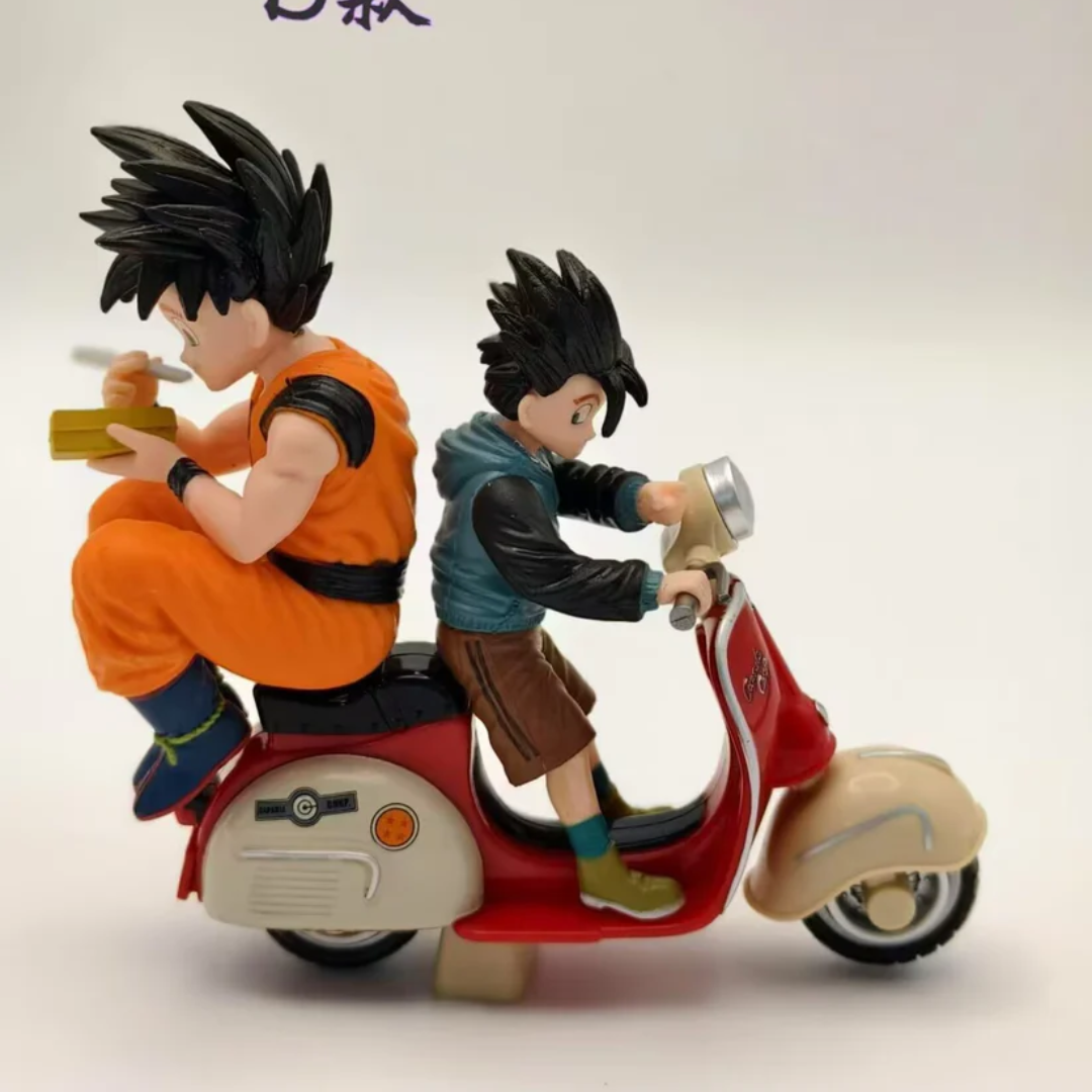 Goku on Scooter Black Hairs