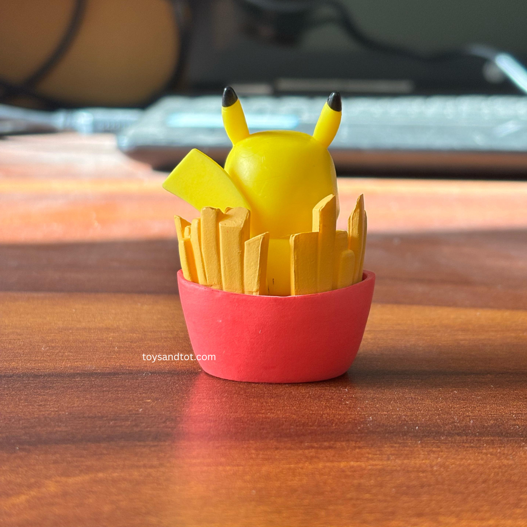 Pikachu Eating Miniature (In French Fries)– The Cutest Pokémon Snack Time!