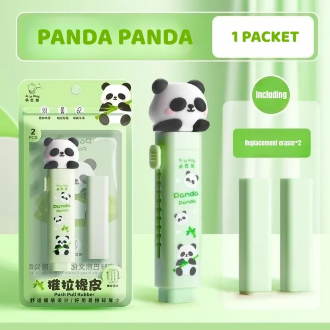 Panda Push Slide Eraser ( 1pc )