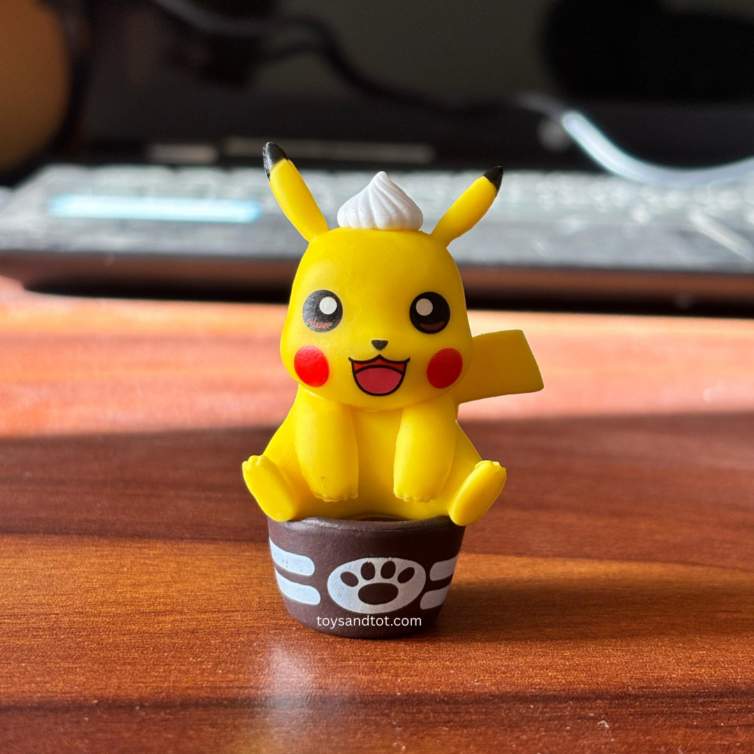 Pikachu Eating Miniature (In Eating Bowl)– The Cutest Pokémon Snack Time!