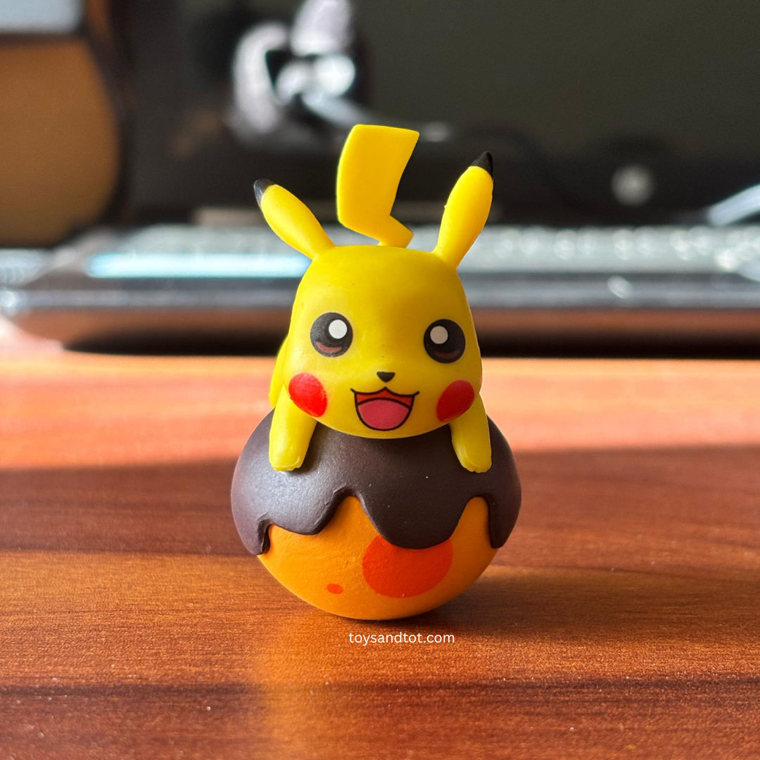 Pikachu Eating Miniature (on Chocolate Ball)– The Cutest Pokémon Snack Time!