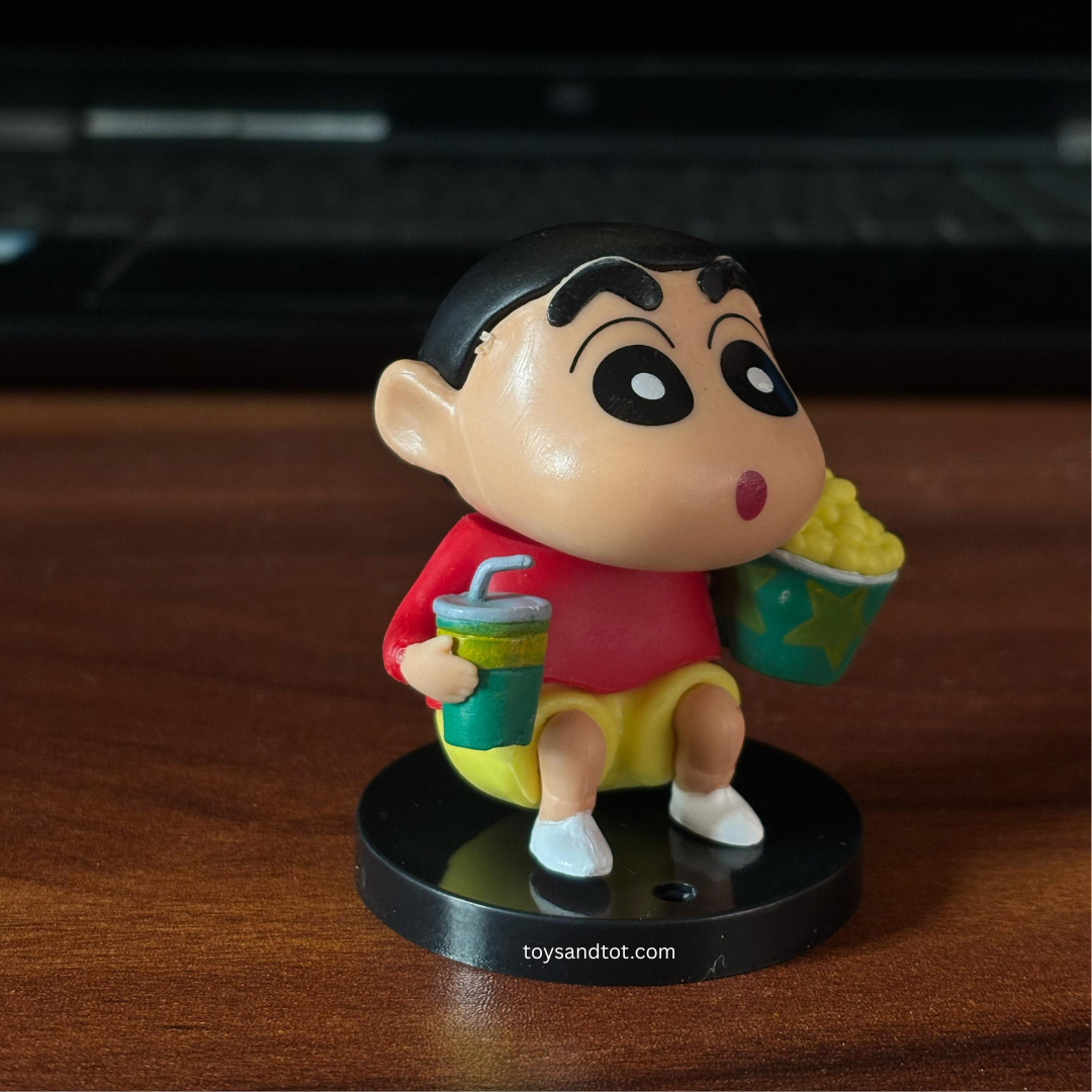 Shinchan Daily Life Miniature (Shinchan with Popcorn and coldrink) – A Delightful Collectible for Fans!