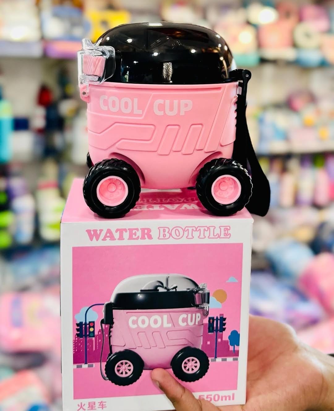 Cool Cup Rotational Wheels Car Sipper