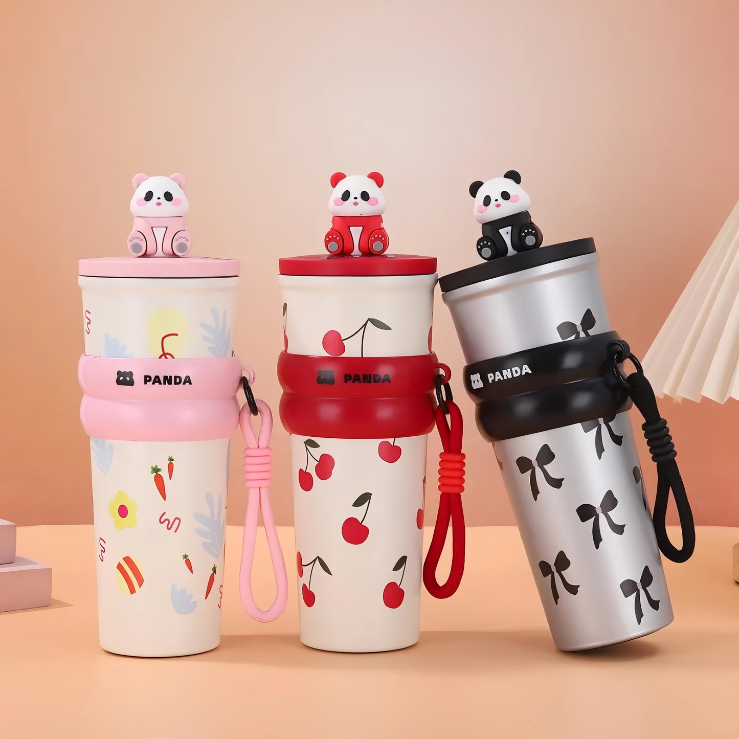 Beautiful Jelly Panda Steel Sipper