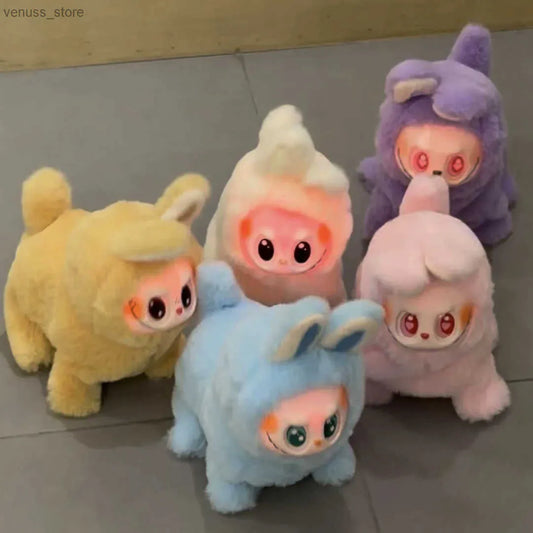 Labubu Toy Dog Labugo Glowing Electric Dog , Labubu Ride Can Sing And Move