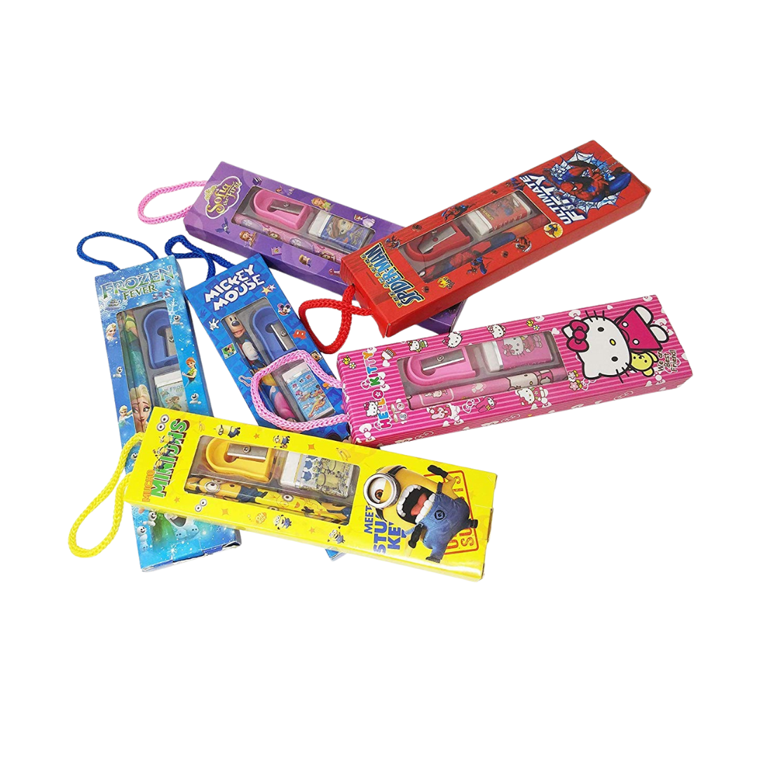 Mix Stationery Kit Set in a Fancy Box for Kids