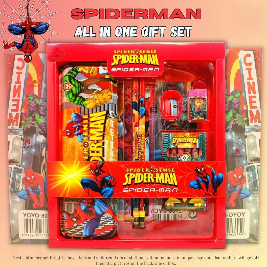 Stationery Gift Set for Kids Spider man/ Frozen