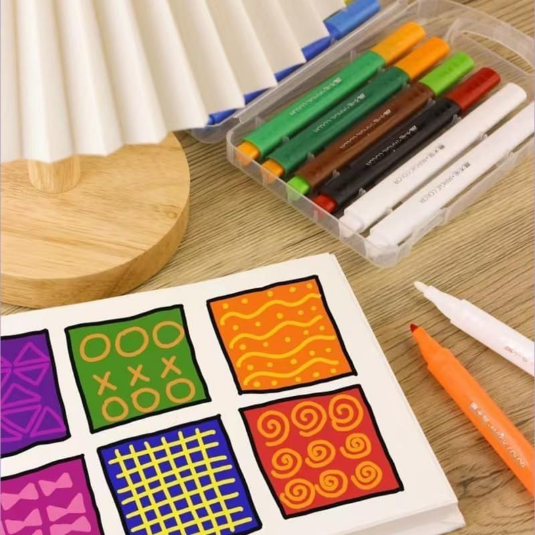 Magic Colors Changing Pen Set – 12 Pcs Colour Changing Sketch Pens