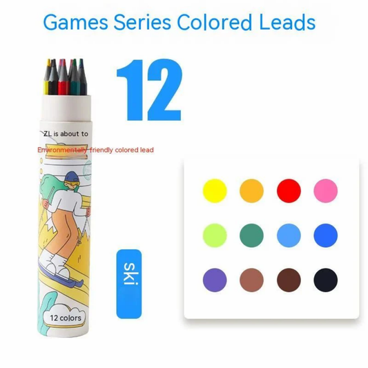12 Pcs Coloring Pencils Set