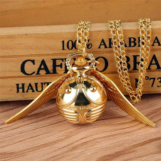 Vintage Pocket Watch Keychain Antique Harry Potter