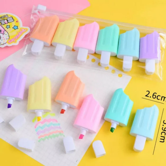 Ice cream Highlighters Set ( 6pcs )