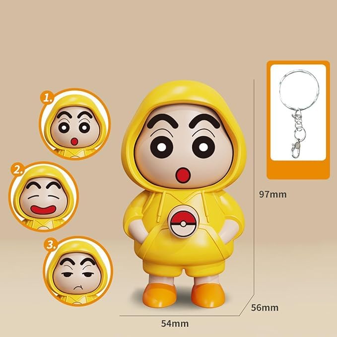 Shinchan Face Changing Keychain
