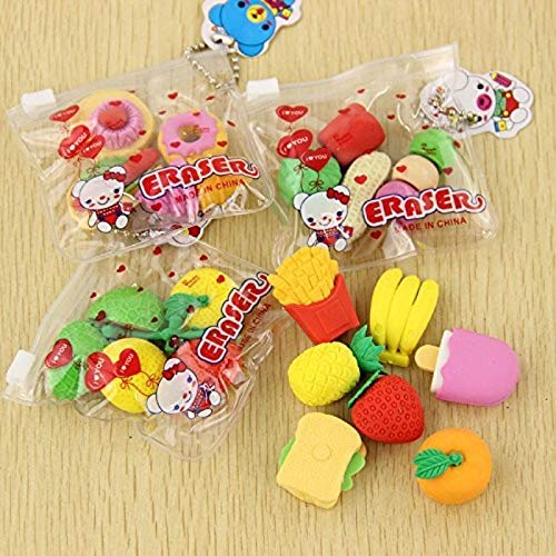 Fruits Eraser Set