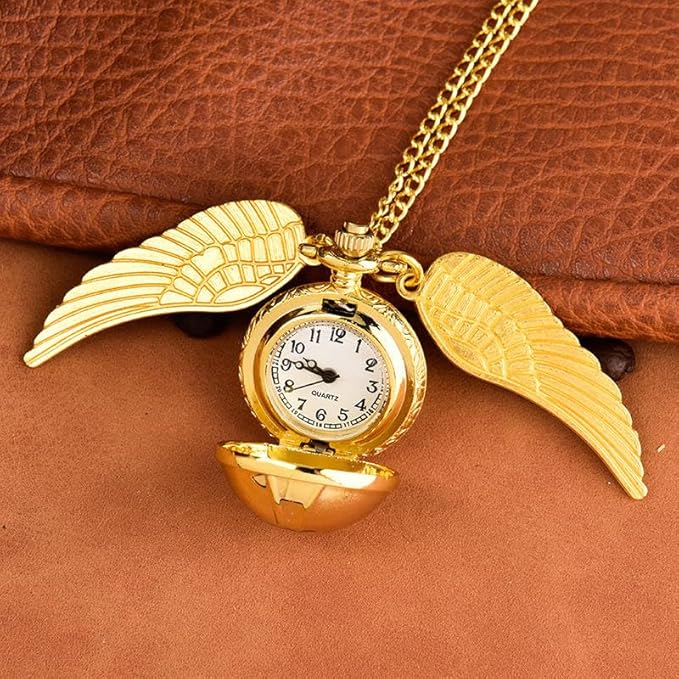 Vintage Pocket Watch Keychain Antique Harry Potter