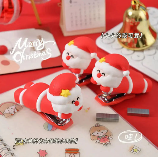 Cute Santa Mini Stapler – Kawaii Desk Accessory