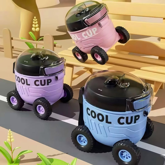 Cool Cup Rotational Wheels Car Sipper