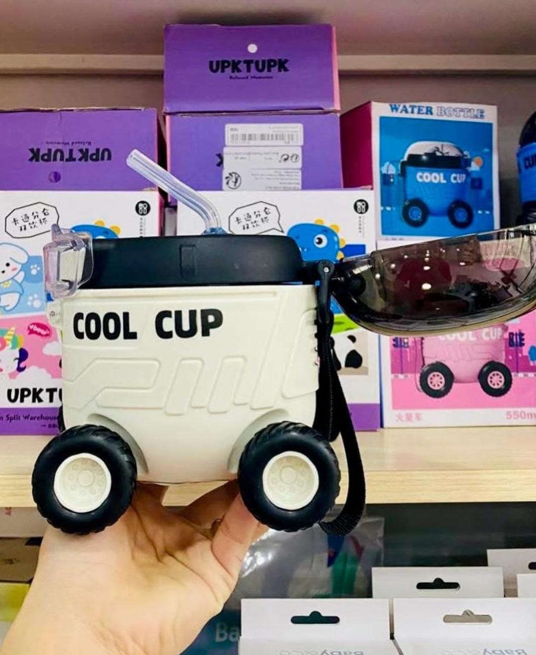Cool Cup Rotational Wheels Car Sipper