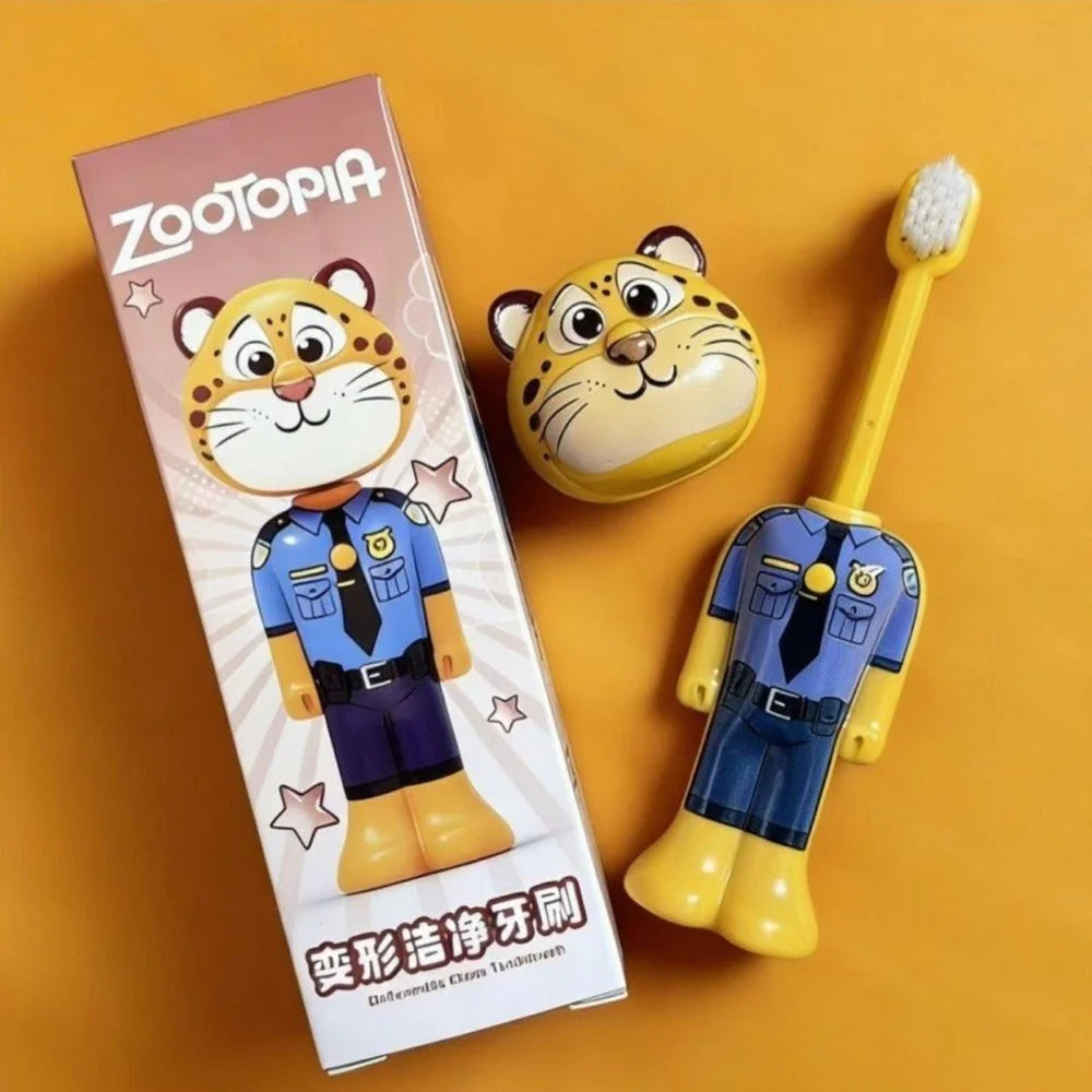 Zootopia Character Kids Toothbrush | Soft Brush with Cover