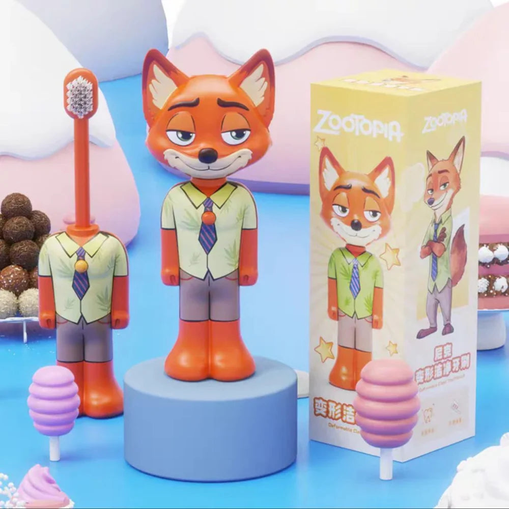 Zootopia Character Kids Toothbrush | Soft Brush with Cover