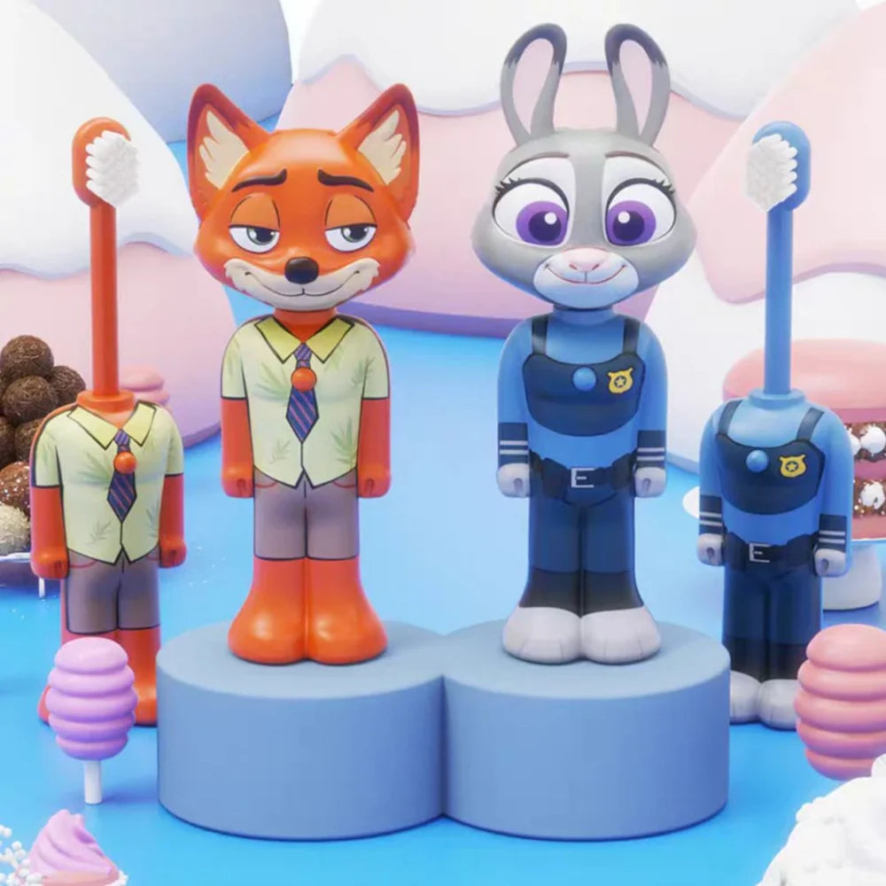 Zootopia Character Kids Toothbrush | Soft Brush with Cover